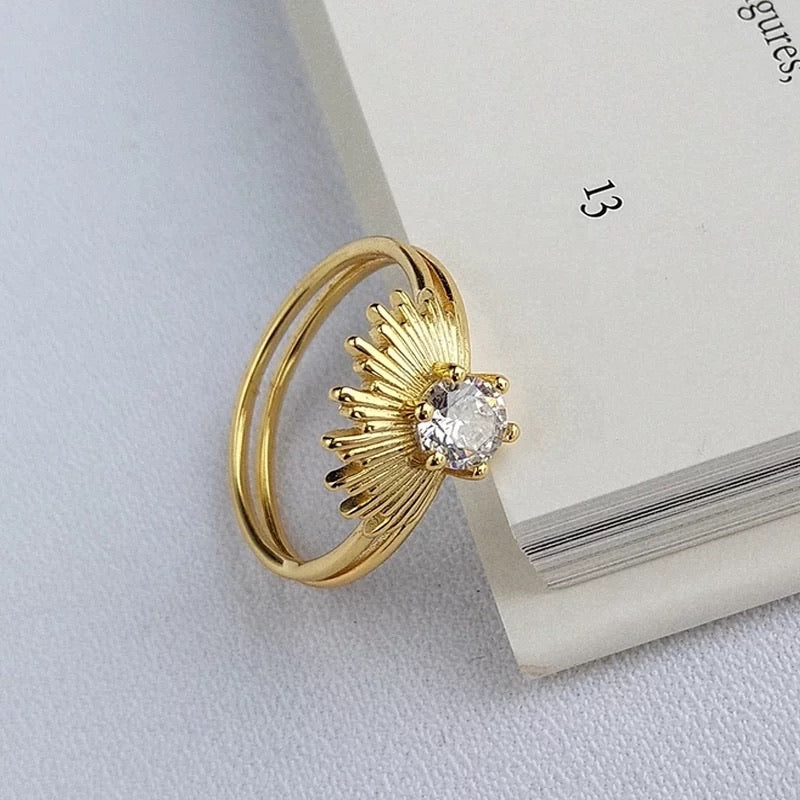 Sun Ring, Sun Face Ring Mens Women Boho Brass Jewelry Size6-15 | eBay